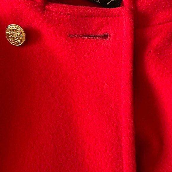 Dani Colby Red Wool Coat - Picture 4 of 5